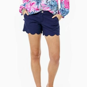 Lilly Pulitzer Buttercup Scallop Hem Short